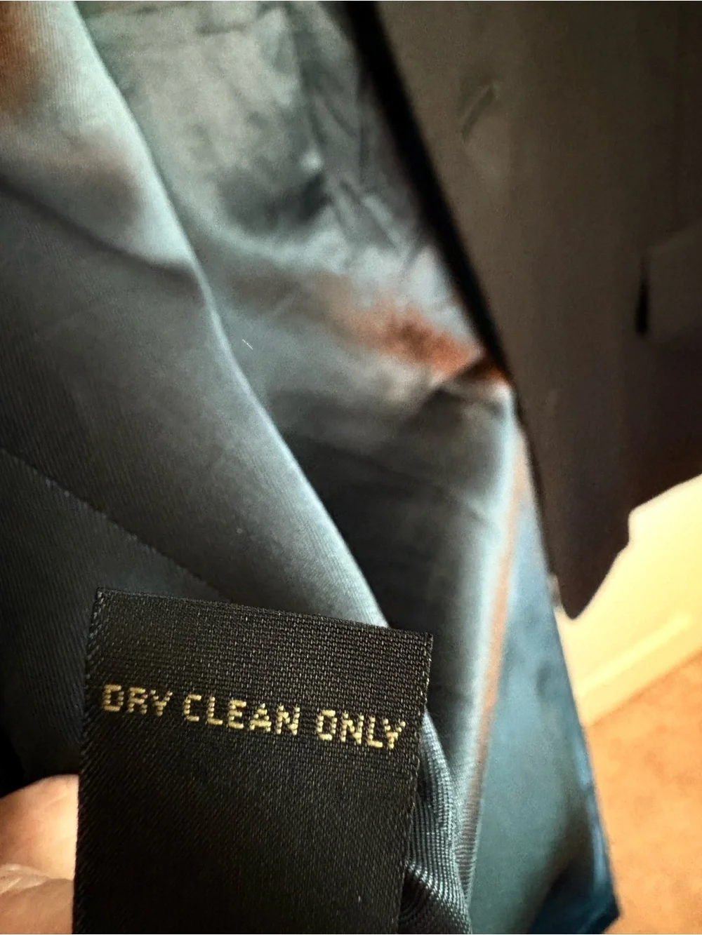 Banana Republic Men's Black Three-Button Notch Lapel Suit Jacket